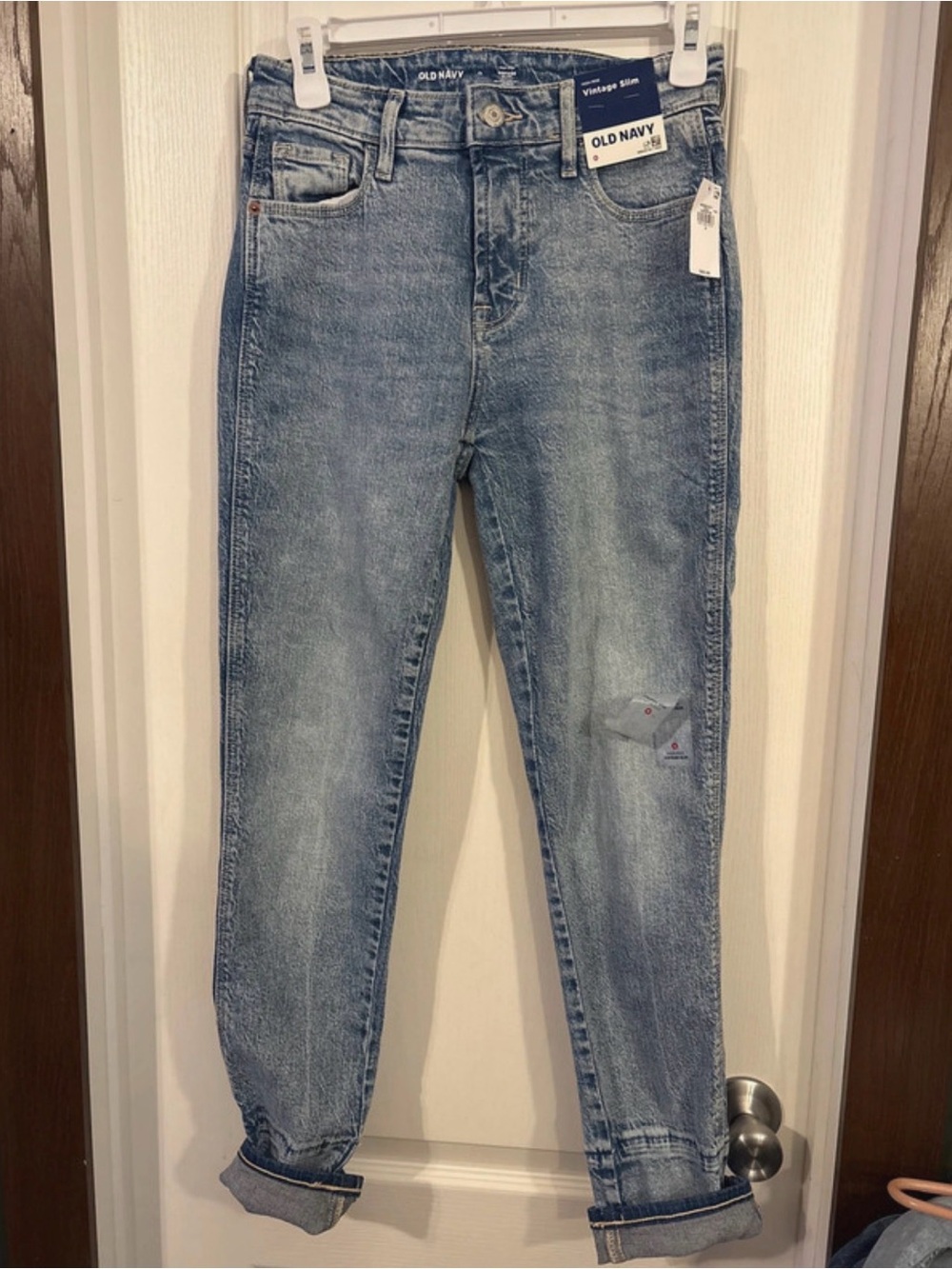 Old Navy Light Wash Vintage Slim high rise jeans